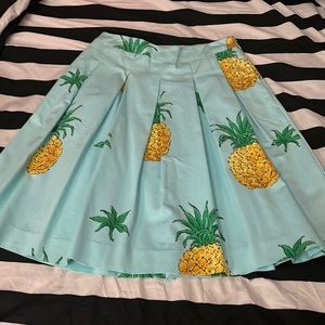 Talbots size 2 petite pineapple skirt